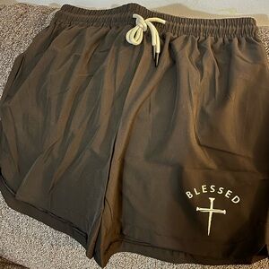 Men's Black Athletic Shorts